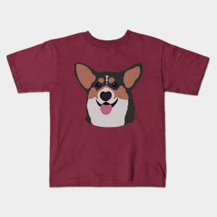 Corgi Smile Tri Kids T-Shirt